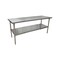 Bk Resources Flat Top Work Table Stainless Steel w/Galvanized Undershelf 72"Wx24"D VTT-7224 - alternate 1